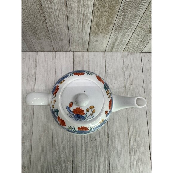 Vtg Williams-Sonoma Grande Cuisine Tea Pot Asian Lily Pad Lotus Flower 6.5" Tall - Picture 10 of 10
